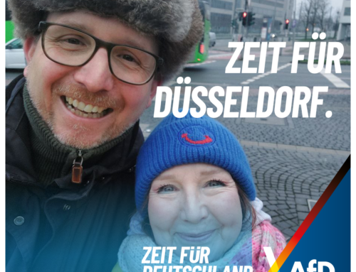 Andrea Kraljic und Marco Vogt sind die Direktkandidaten der AfD Düsseldorf