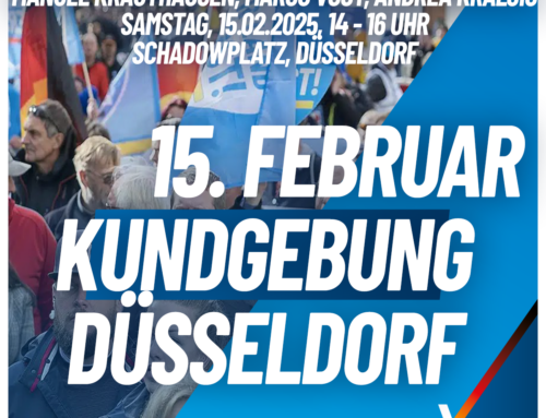 AfD Kundgebung auf dem Schadowplatz ++ 15.02.2025 ++ 14 Uhr