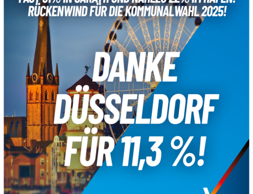 Danke Düsseldorf für 11,3% bei der Bundestagswahl 2025