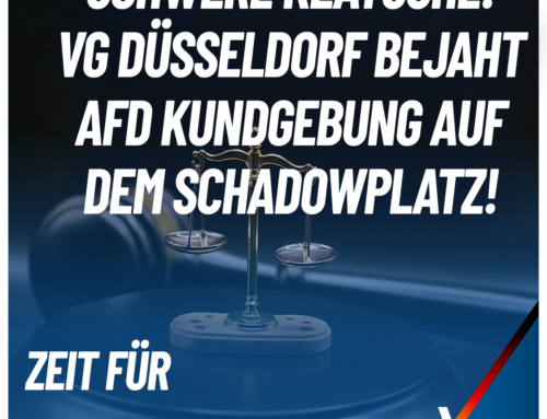 Mutmaßlicher Sabotageakt der Stadt Düsseldorf gegen die AfD Düsseldorf gerichtlich verhindert.