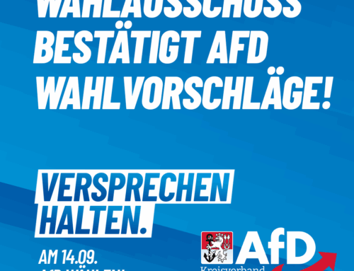 Wahlausschuss bestätigt Wahlvorschläge der AfD Düsseldorf!