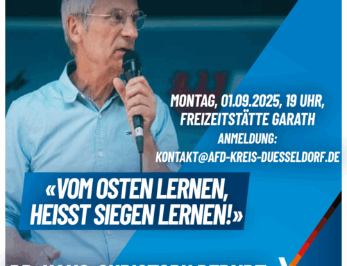 AfD Düsseldorf im Kulturhaus Süd/Freizeitstätte Garath am 1.9.2025 – jetzt anmelden!